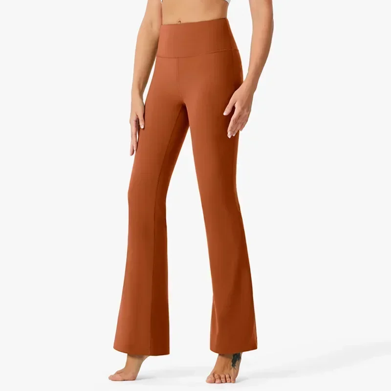 Pantalones de campana de pierna ancha delgados para Yoga, ropa de Yoga elástica y cómoda, levantamiento de cadera, deportes de ocio, primavera y verano, nuevo