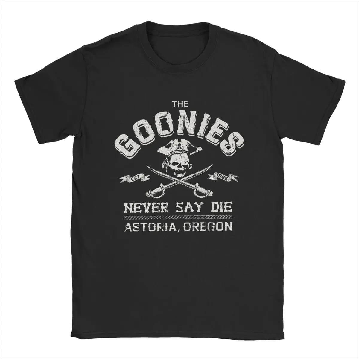 The Goonies Vintage Circa 1985 T Shirt Men's Pure Cotton Vintage T-Shirts O Neck Tee Shirt Short Sleeve Clothing Plus Size