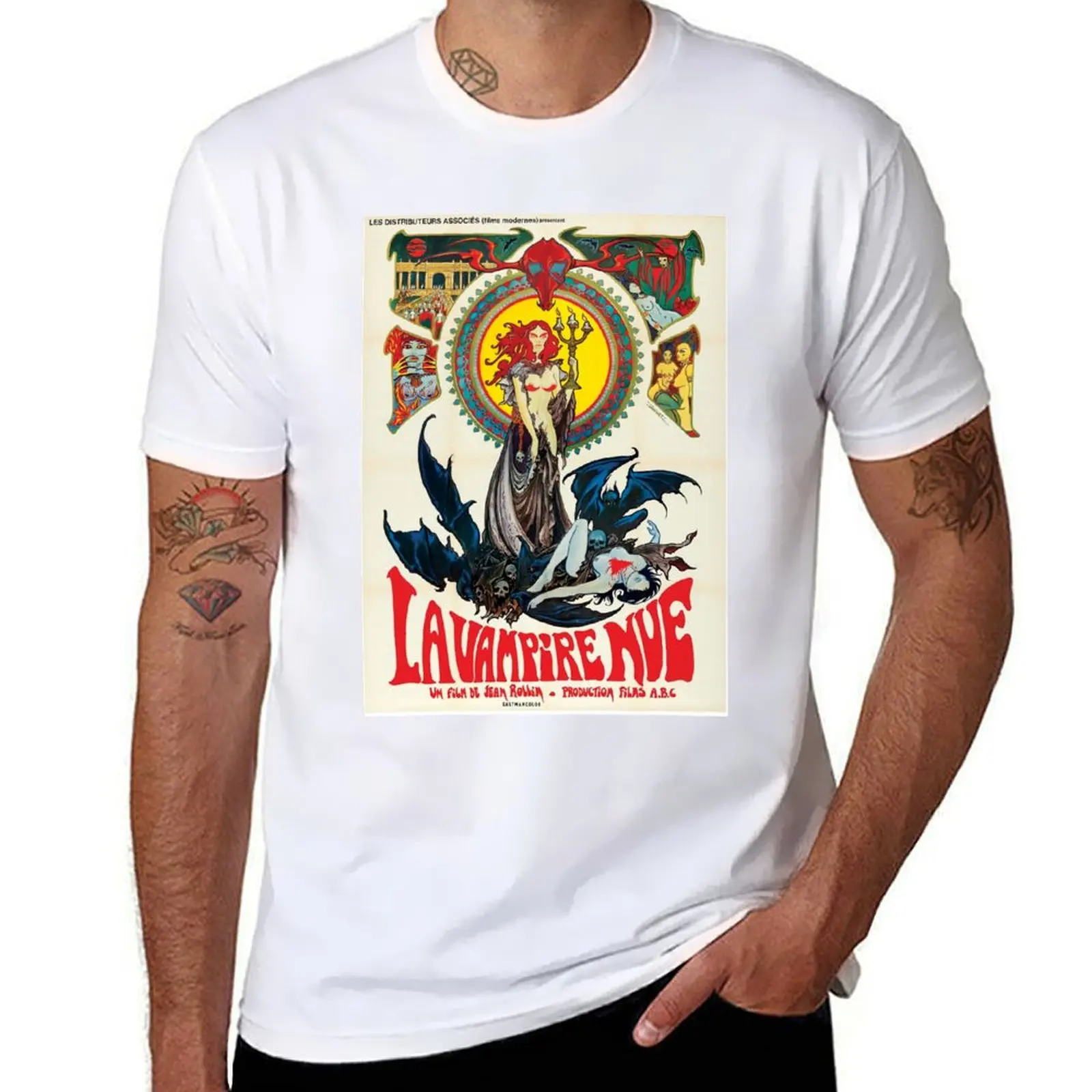 

la vampire nue T-Shirt man t shirt luxury t shirts cotton 100%