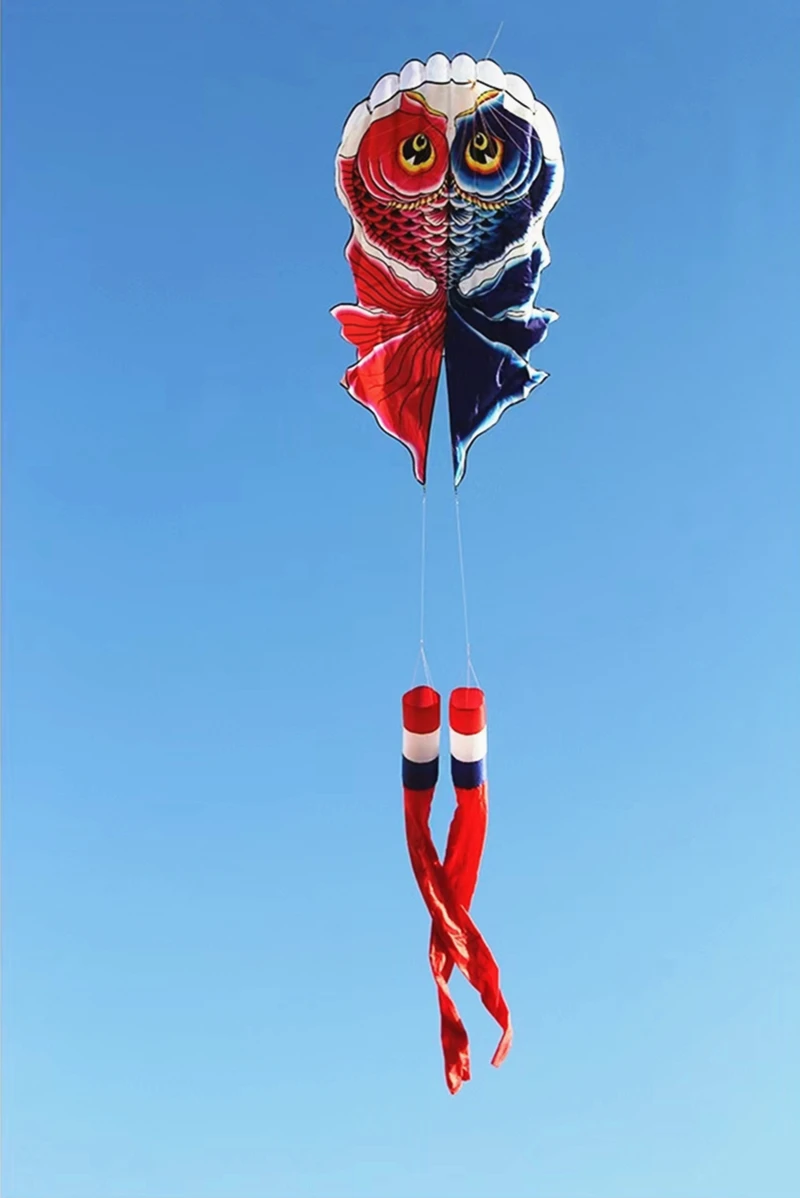 Frete grátis pipa de peixe voando pipa macia para adultos pipas infláveis windsocks pipa paraquedas pipa profissional venda de fábrica koi