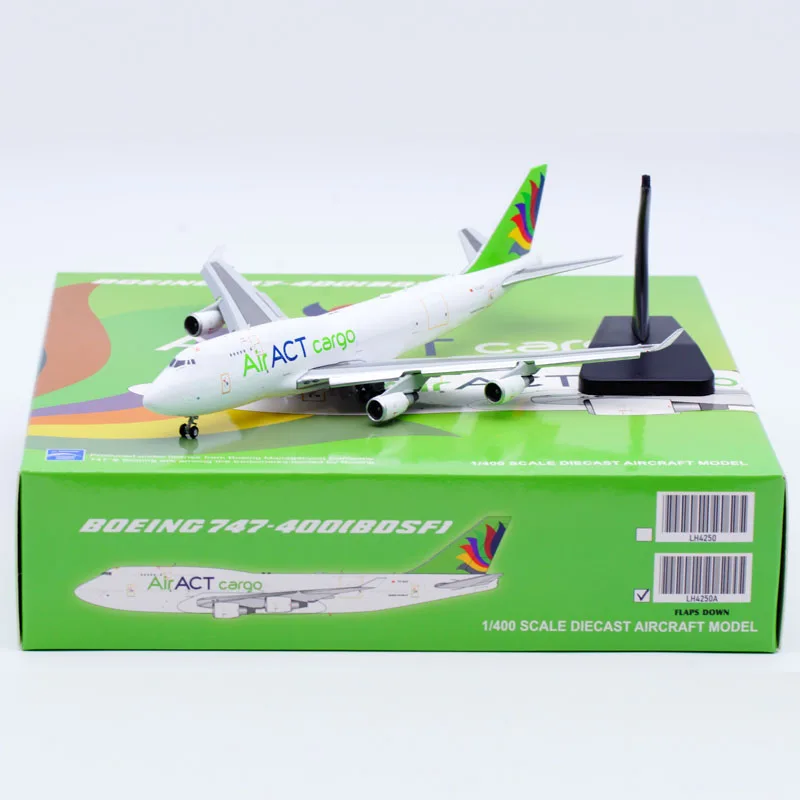 

LH4250A Alloy Collectible Plane Gift JC Wings 1:400 ACT Airlines Boeing B747-400(BDSF) Diecast Aircraft Model TC-ACF Flaps Down