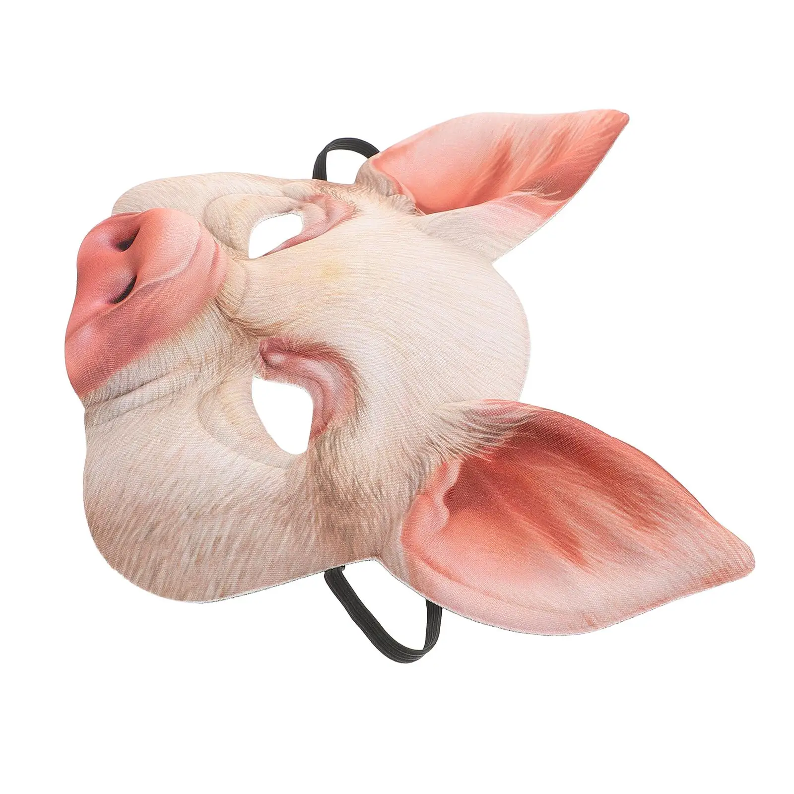Pink Pig Mask Half Face Lightweight Animal Design Masquerade Party Ball Costume Halloween Fancy Dress Carnival Toy