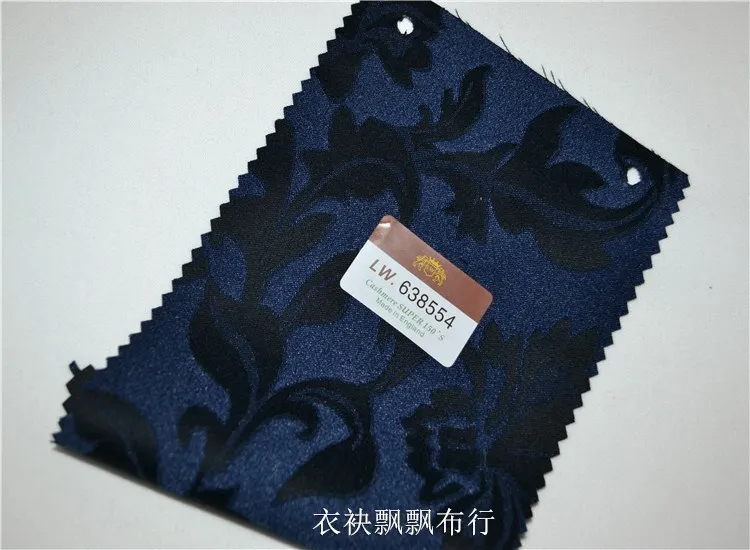 High Quality Fabrics for Men's Suits Fashion Suit Fabric Black Blue Gray Dark Jacquard Vest Dress and Cheongsam Non-Ironing