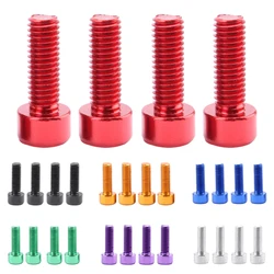 4 Pcs/Set Bicycle Water Bottle Cage Bolts Holder Screws Hex Socket Screws M5 Aluminum Holder Bolts MTB Road Bike Accessories