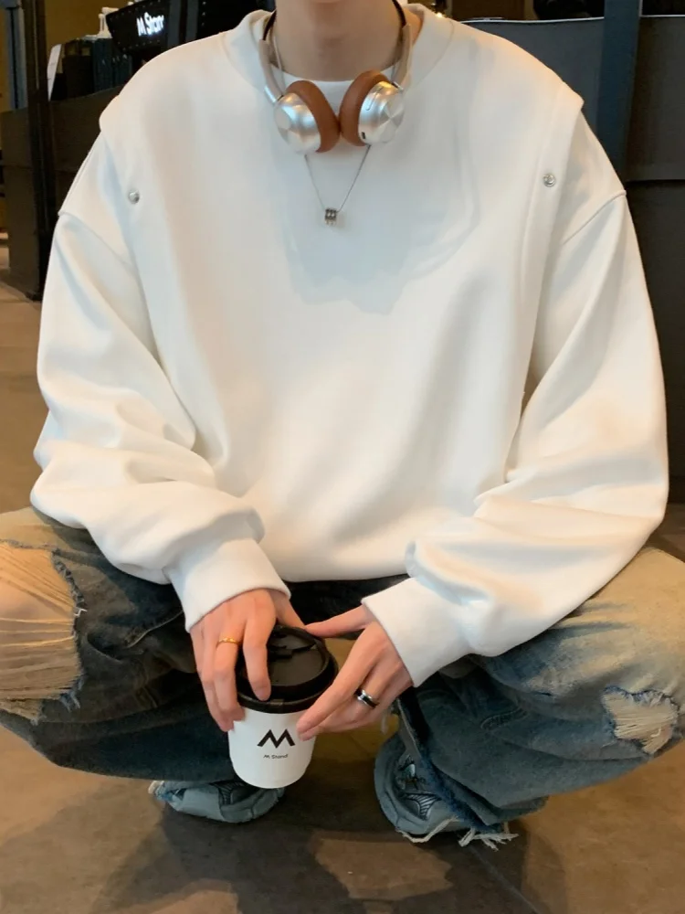 

Мужской свитшот с круглым вырезом, повседневный, свободного кроя, цветной, весна-осень, новая модная спортивная одежда, удобная, дышащая, уличная одежда