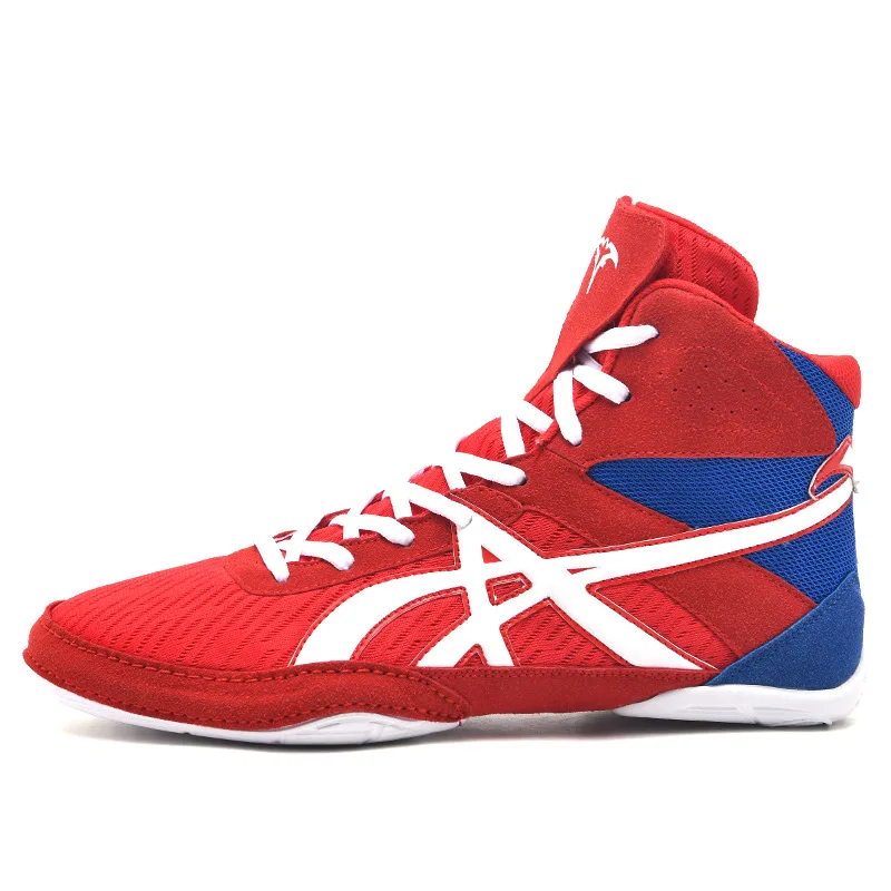 

Mid Cut Professional-Grade Anti-Friction Wrestling Shoes Unisex Athletic Shoes Sports Fitness Boots Combat Fighting Shoes
