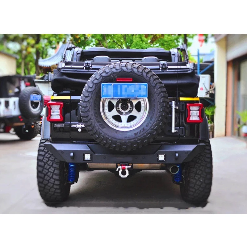JL 2018 سيارة الطرق الوعرة 4x4 اكسسوارات السيارات المصد الأمامي المصد الخلفي ل J eep Wrangler #4