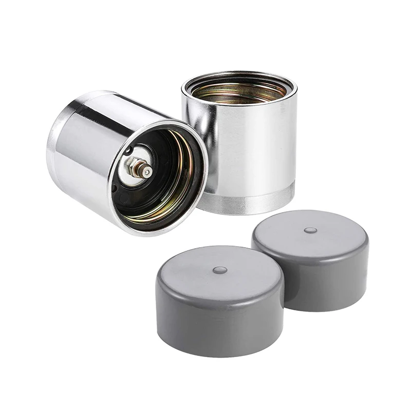 2pcs 1.98'' Trailer Bearing Protector Rubber Dust Cap Wheel Hub Trailer Bearing Grease Cover Caravan Boat RV Parts Accessories