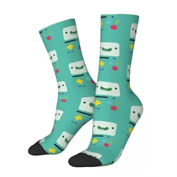 Adventure Time Anime BMO Socks Harajuku Super Soft Stockings All Season Long Socks Accessories for Unisex Birthday Present