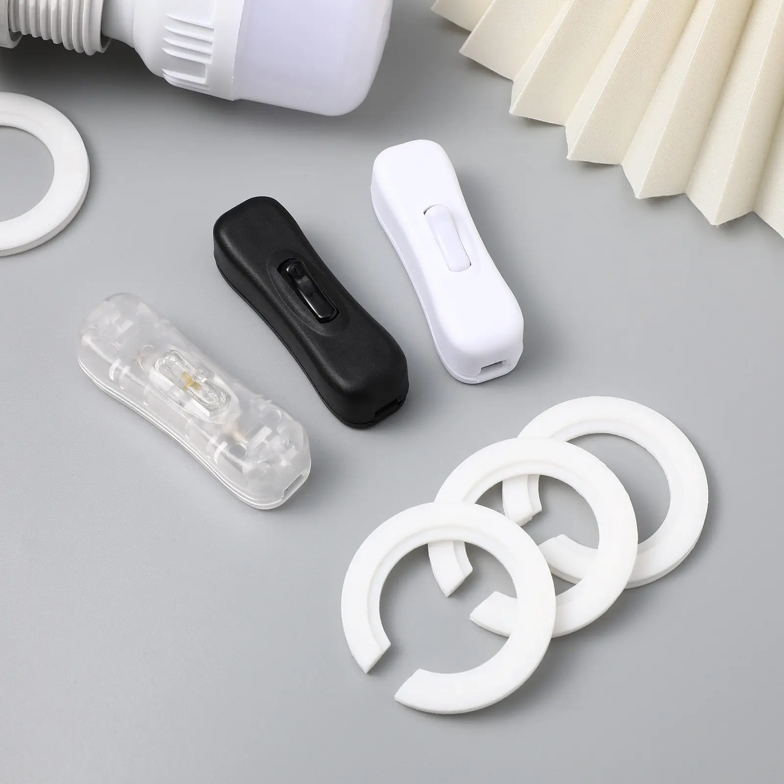 20 pcs E27 To E14 Lampshade Ring Converter Hard Plastic Adapter For Desk Mirror Wall Lamp Fitting Hole Reducer Lampholder Led