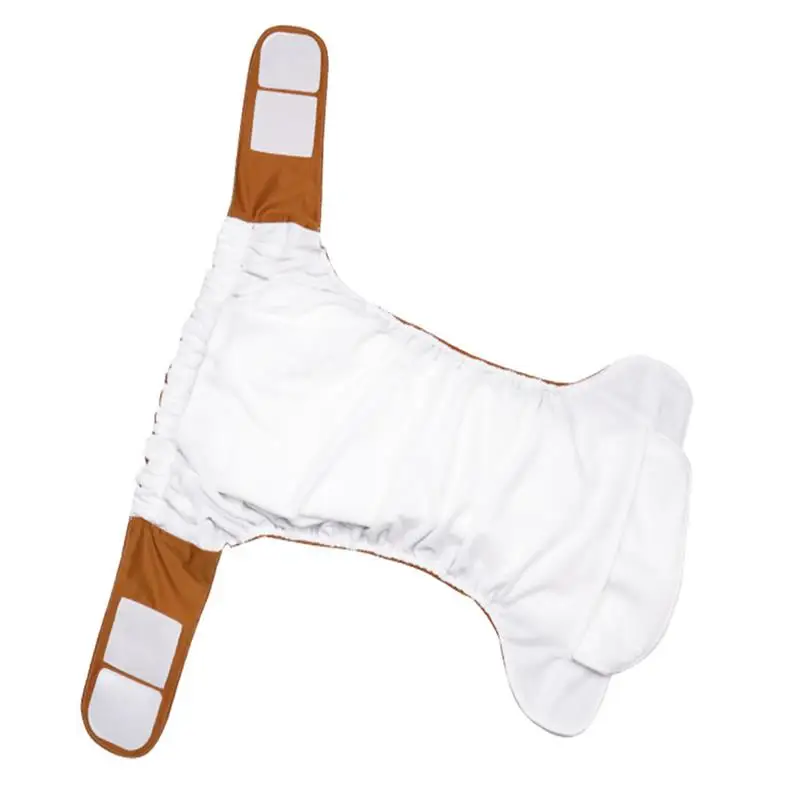 Pañal lavable de cuatro capas, pañal plegable con absorción de agua, reutilizable, para incontinencia de adultos, ostomía para el viejo pene