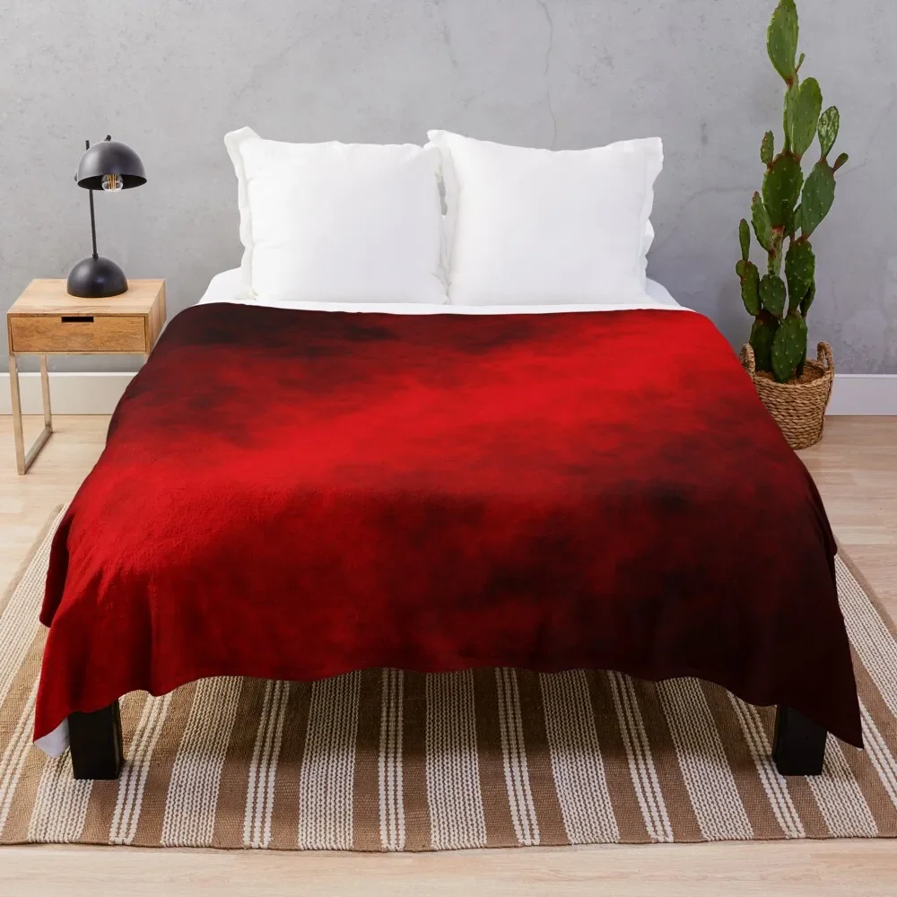 

Red Smoke Throw Blanket Soft Beds Flannel Luxury Thicken Luxury Brand Blankets