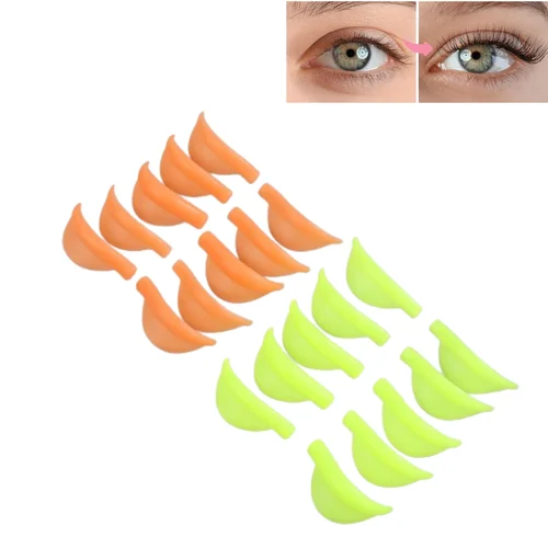 Imagen 1 del producto Almohadillas de silicona para la permanente de pestañas, barras de reciclaje, 3D rizador de pestañas, aplicador de accesorios de maquillaje, 5 pares por paquete