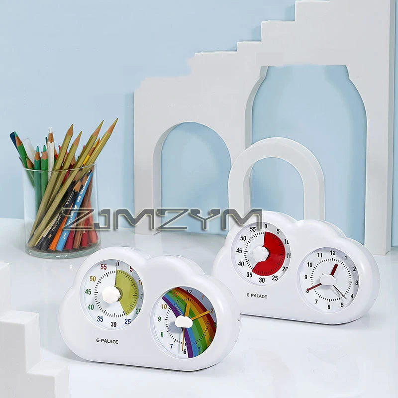 Student Mute Visual Timer Primary School Students' Learning Self-Discipline Handy Gadget Alarm Clock Dual-Use Timer