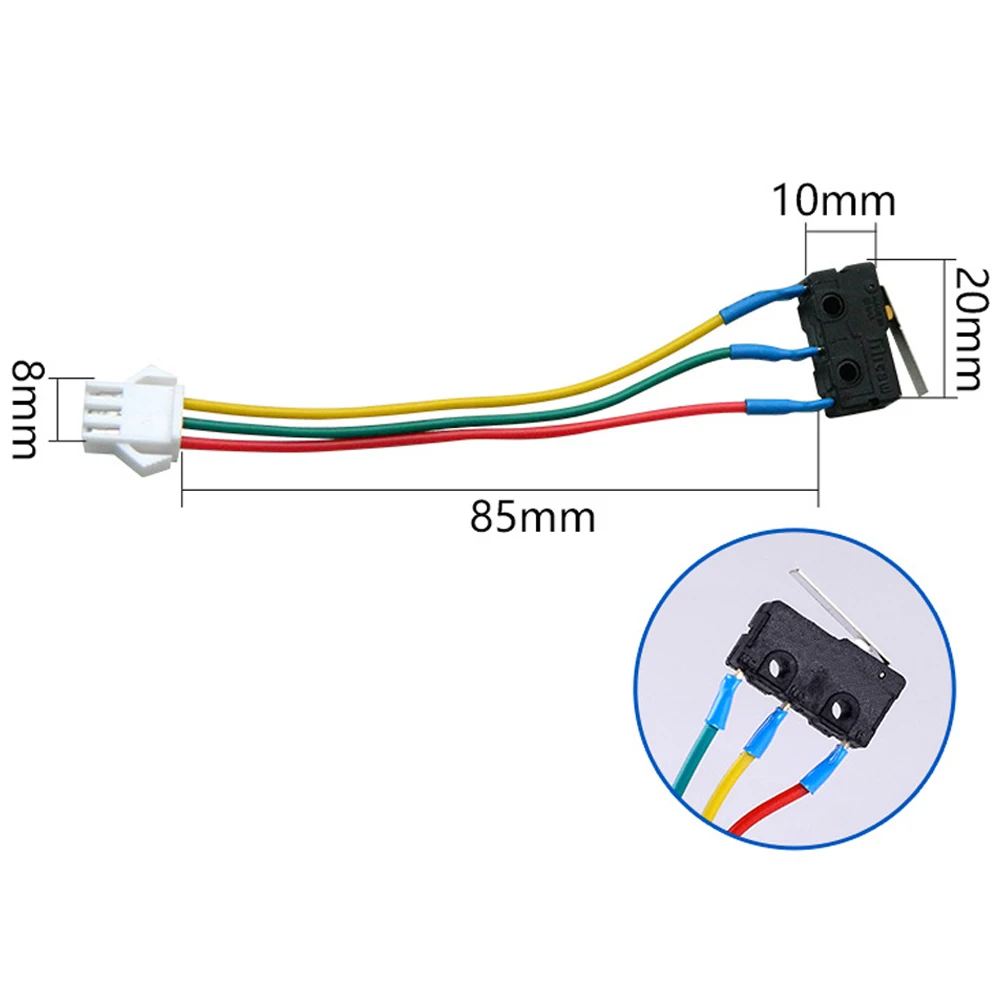 

10 шт., газовый водонагреватель, микропереключатель, три провода, маленькое управление включением-выключением без распылителя для кухонных электрических деталей