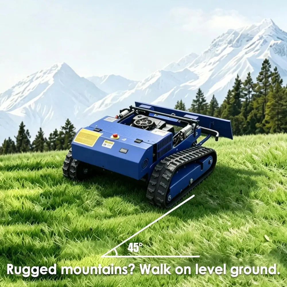 -Remote Control Lawn Mower,Oil-Electric Hyrid Cler Track Mower,1.1-5.9 Inch Cutting Height Proional Landand Estate Mower or 100%