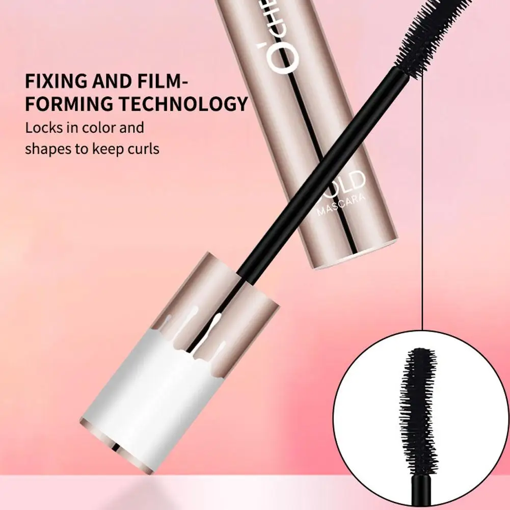 Mascara impermeabile – Spazzola per extension ciglia nere a lunga durata per arricciare, ispessimento e allungare le ciglia, festival e tutti i giorni