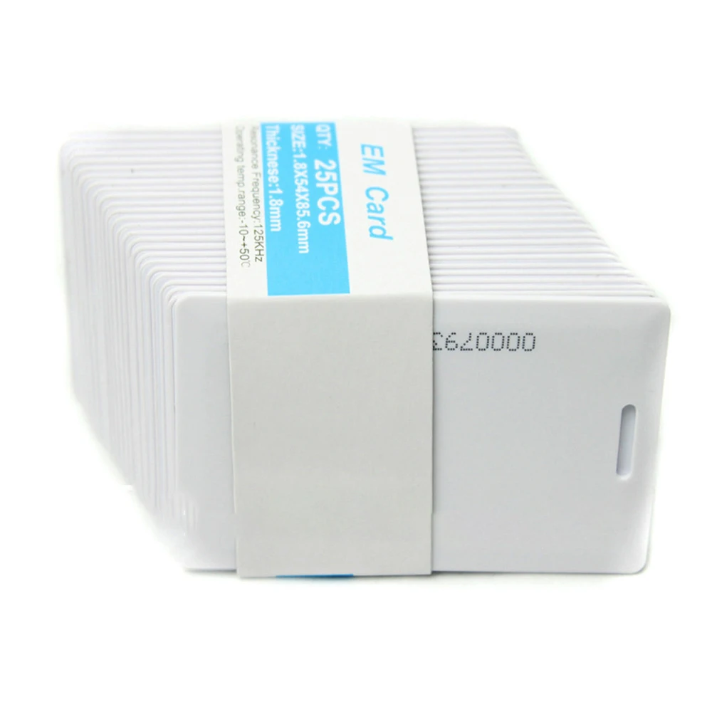 25pcs/lot 1.8mm RFID 125KHz Entry Access EM Cards ID Card RFID Card for Access Control Time Attendance
