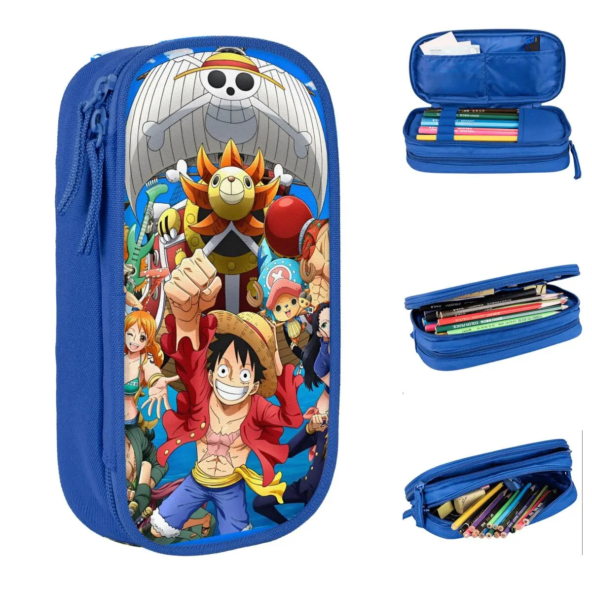 

Anime One Piece Pencil Cases Lovely Pen Bag Girls Boys Large Storage School Supplies Gifts Pencilcases