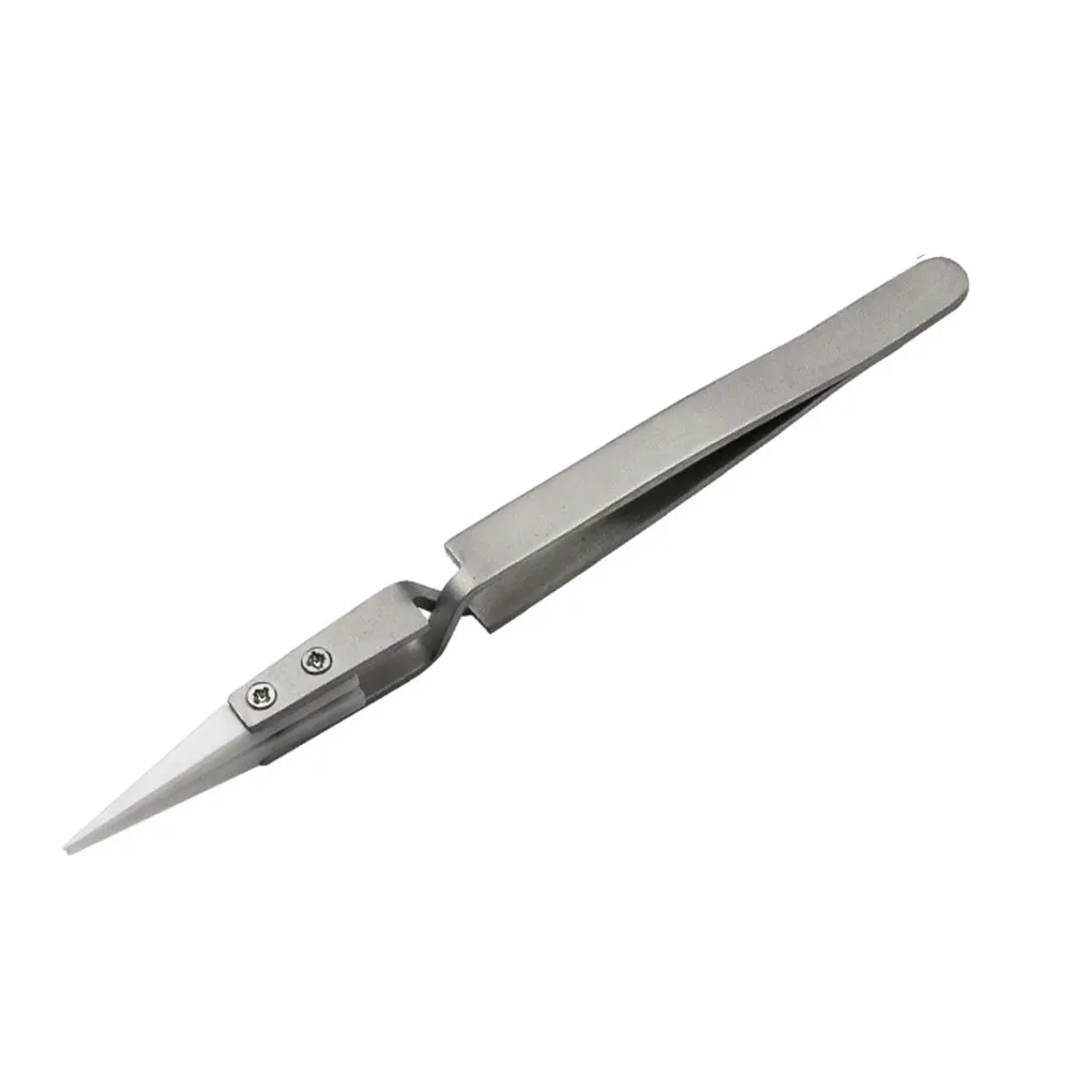 Reverse Acid Tweezers Strong Structure And Insulation For Electrician Work Stainless Steel Rustproof