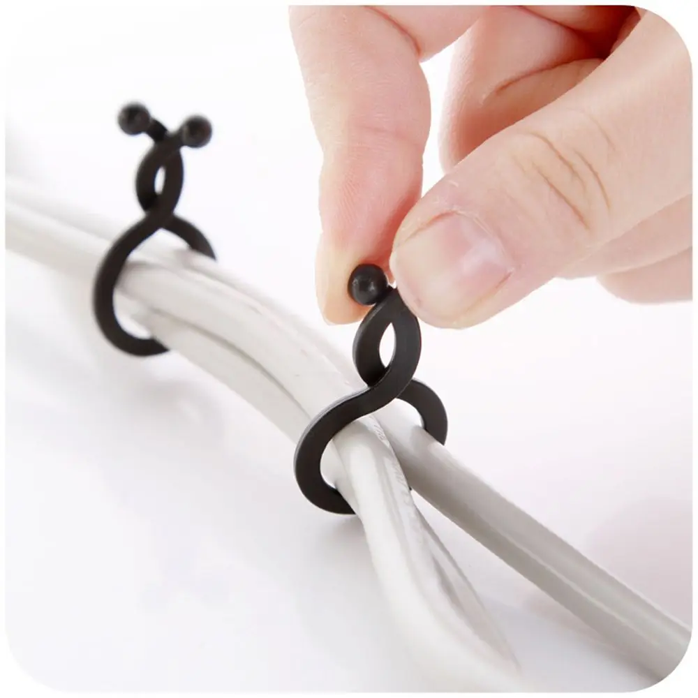 20/30 Pcs Office Thread Earphone Cord Wrap Line Winder Cable Organizer Wire Clip Twist Tie