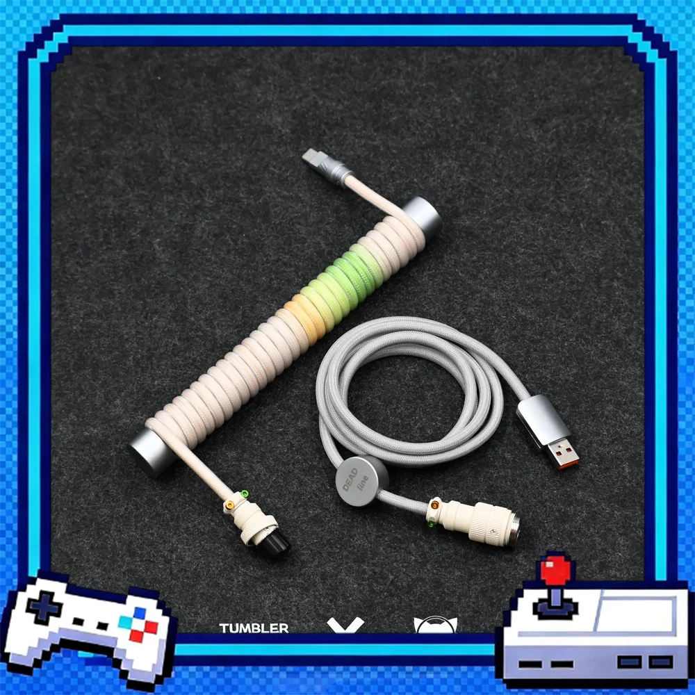 tumbler-studio-x-headphone-fox-cad-no-redraw-r2-collaboration-custom-mechanical-keyboard-aviator-cable-coiled-gaming-cord