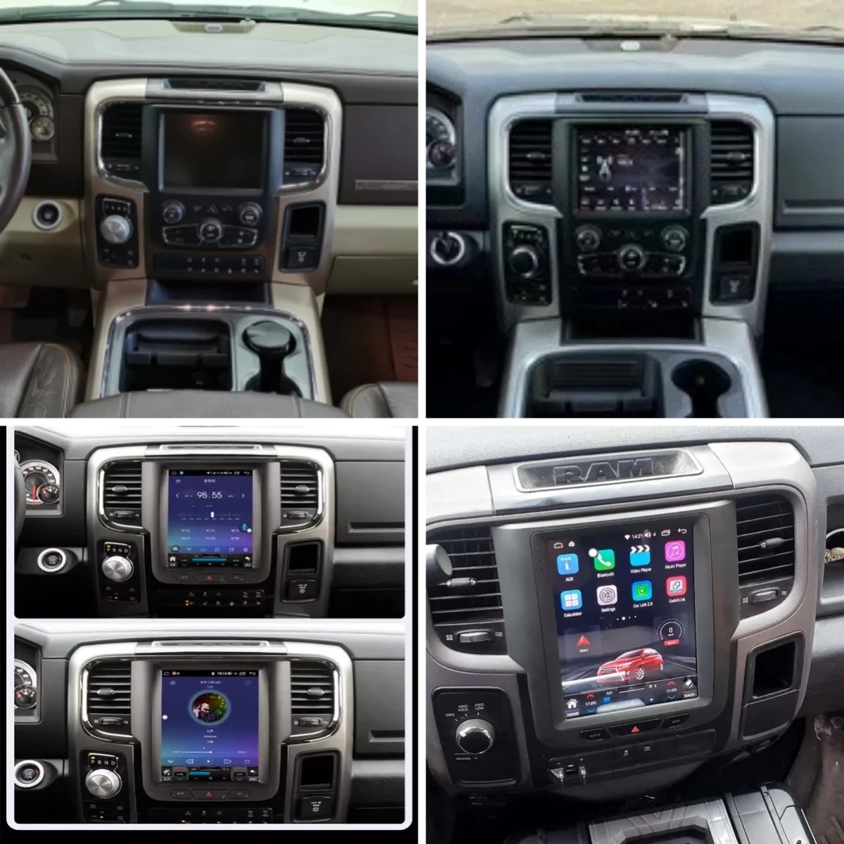 

PX6 Android 13 Автомобильный мультимедийный плеер для Dodge RAM 1500 2500 3500 2014-2018 Аудио Радио Стерео GPS Головное устройство