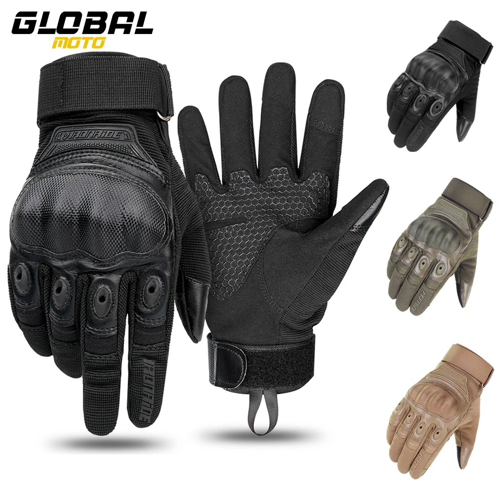 

Мотоциклетные перчатки, износостойкие мотоциклетные перчатки с полным пальцем, нескользящие уличные перчатки для мотокросса с сенсорным экраном, дышащие