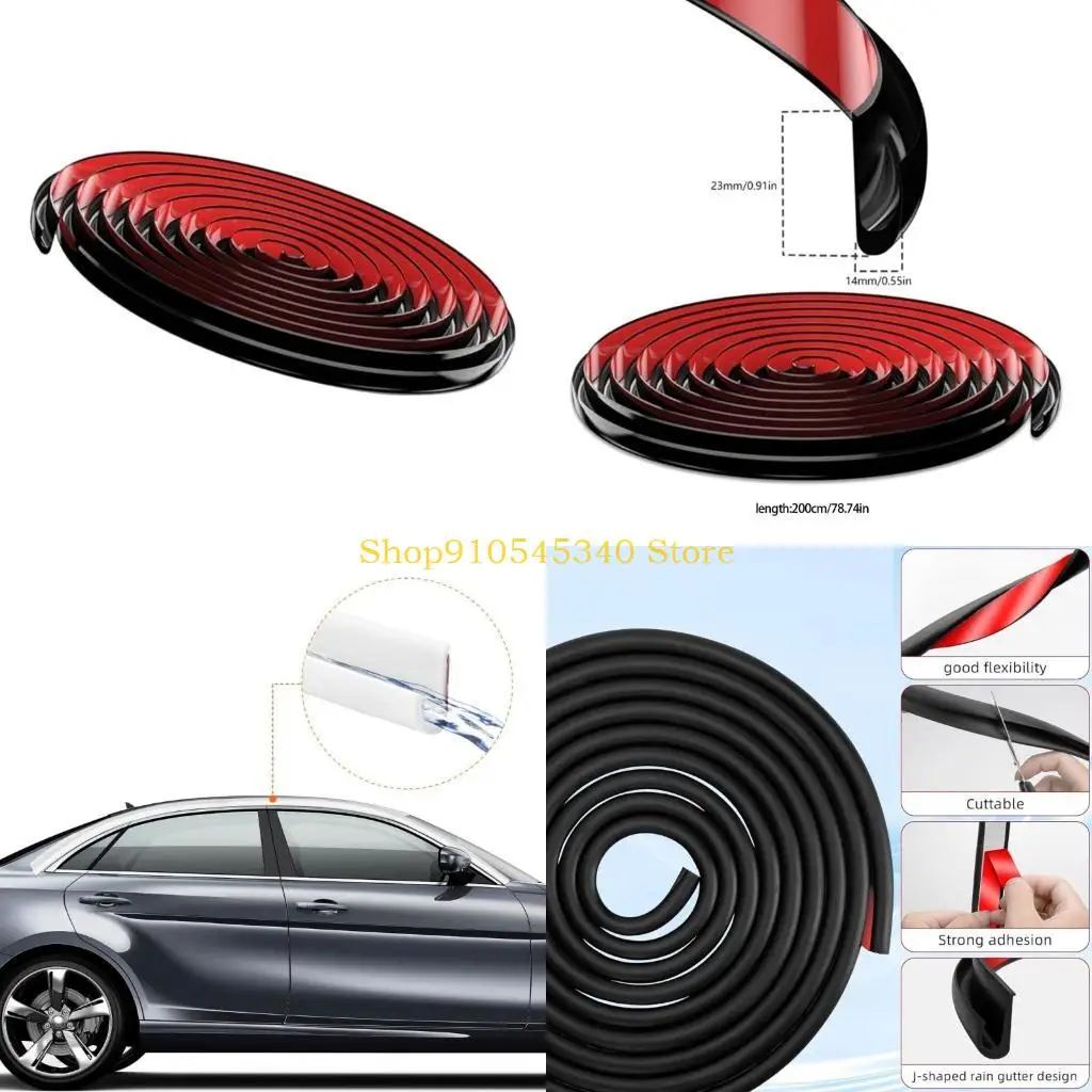 

U2JA Camping Vehicle Roof Drainage System Easy Installation Rain Guard for Camping