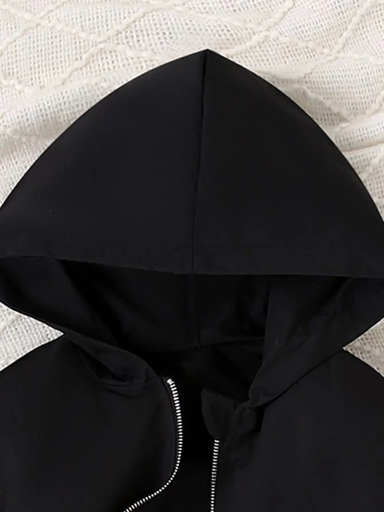 Girls Waist Cinched Solid Hooded Outer Coat Trendy Windproof Warm Long Sleeve Casual Jacket Autumn Winter Daily Outdoor Wear