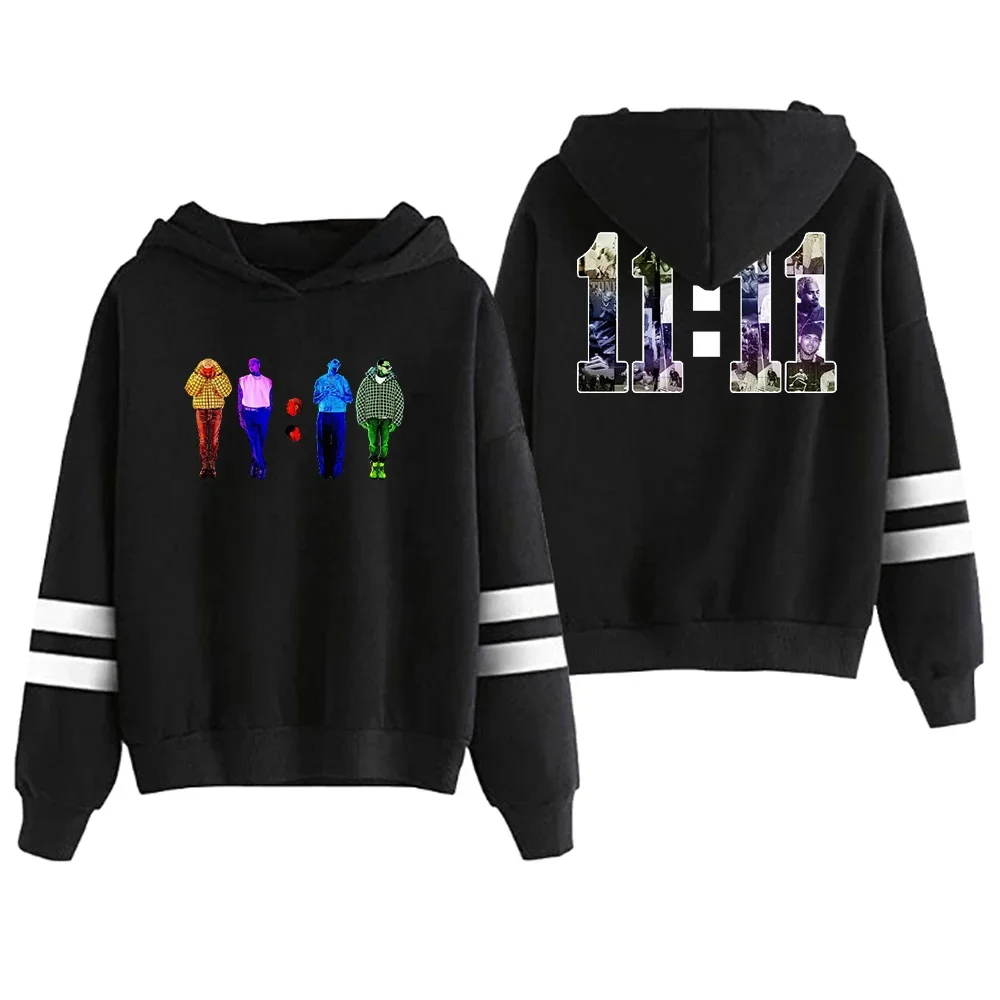 

Chris Brown THE 11:11 TOUR Hoodies Pocketless Parallel Bars Hooded Tops Unisex Long Sleeve Sweatshirt HipHop Style Clothes