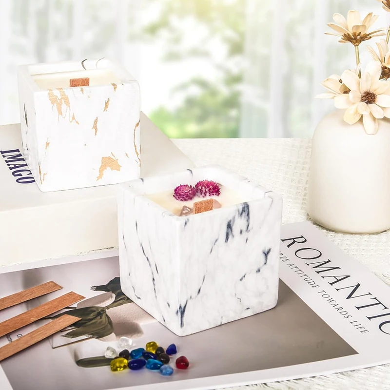 

120 шт. толстые деревянные фитили для свечей, 5,1x0,5 дюйма, натуральные бездымные деревянные фитили для изготовления свечей-A51M