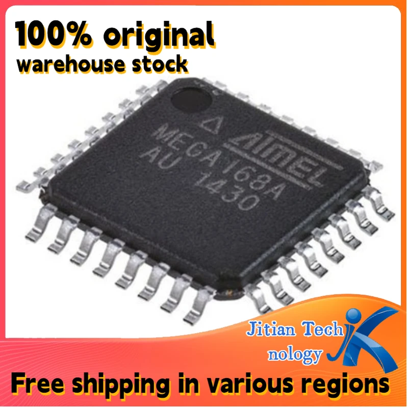 100% new 10PCS ATMEGA168PA-AUR MEGA168PA TQFP-32 Microcontroller Channel direct sales