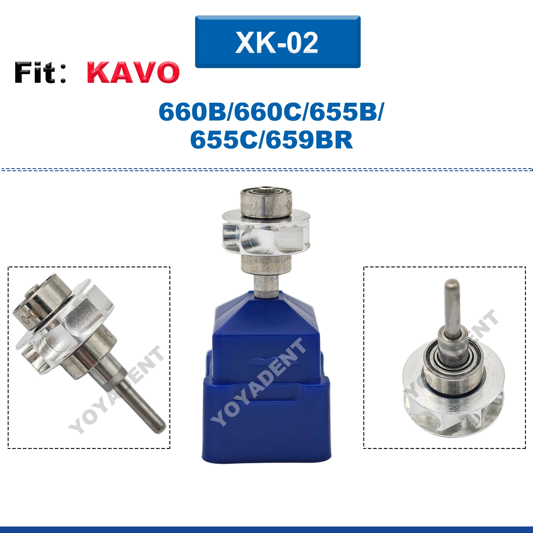 Tandheelkundige Turbine Cartridge Luchtrotor Tandheelkunde Handstuk Accessoires Fit NSK KAVO COXO Hoge Snelheid Handstuk