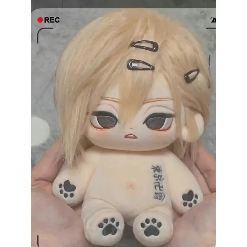 Gefüllte Anime Tokyo Revengers Sano Manjiro 20 cm Baumwollpuppen Niedliche Mikey Plüschpuppe Dress-up-Spielzeug Sammlerstück Geschenk für Kinder