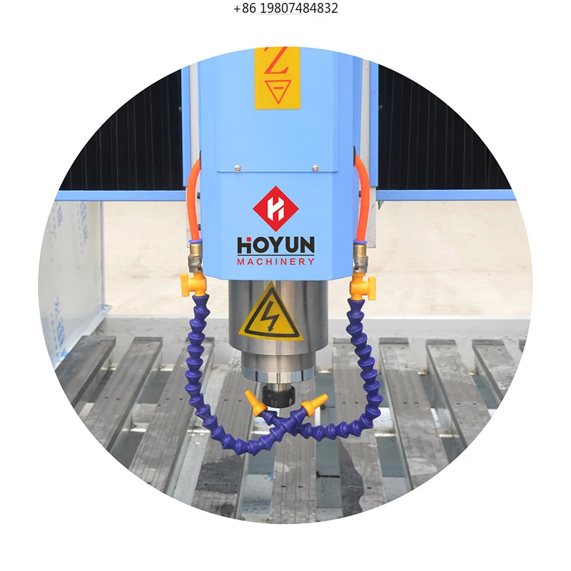5 Axis Bridge Saw CNC Router Marble, Granite Stone Slab Cutting Quartzite Countertops Tombstone Engraver