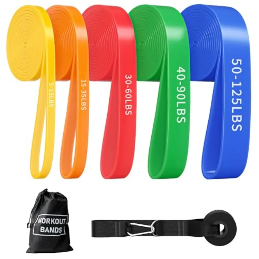 Resistance Bands Pull Up Bands Set for Men Women Elastic Workout Bands for Exercise Stretching Physical Therapy Muscle Training