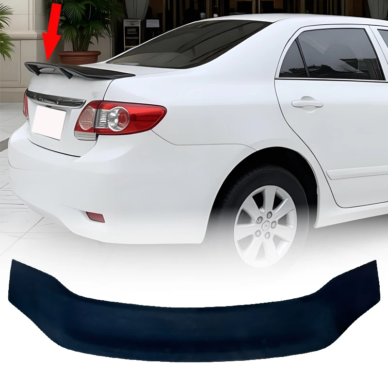 For 2019-2011 Toyota Corolla Altis  Corolla Quest E140 E150 10th  Gen Sedan ABS Spoiler Wings Rear Wing Tail Wing  Trunk Spoiler