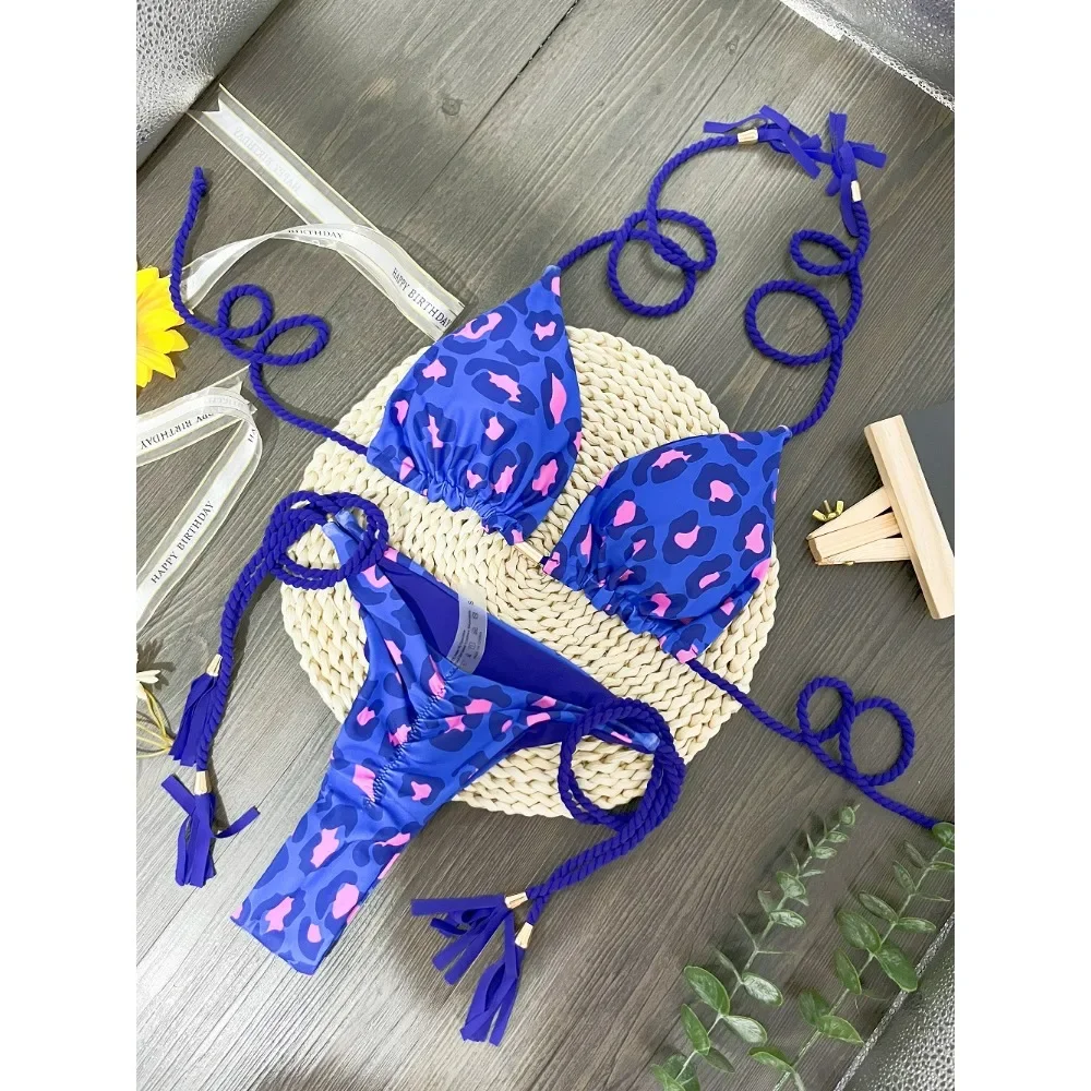 

RUOTONGSEPT Sexy Leopard Print Bikini Set Swimsuit Women's Swimwear For Female Biquini Two Piece Beachwear 2023 New Bathing Suit