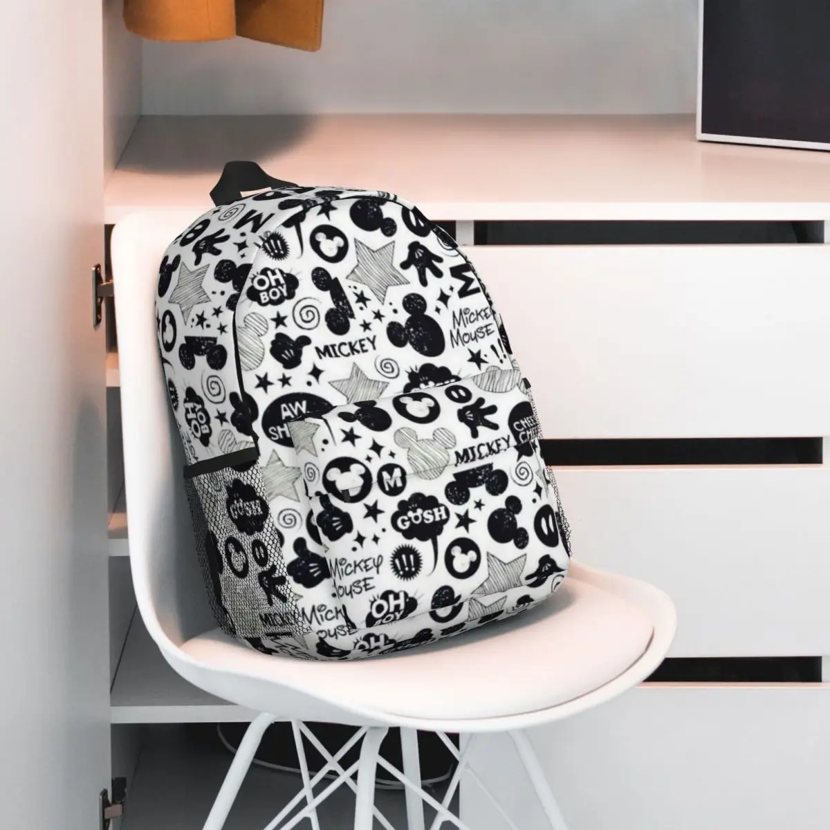 Mochila durável Donald Duck de 15 polegadas – Design leve e ergonômico para conforto e conveniência