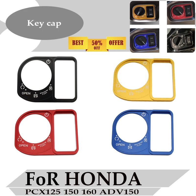 

For Honda PCX160 PCX 160 PCX150 PCX125 ADV150 Motorcycle Accessories Lgnition Lock Switch lid Ring Key Switch Protection Cover
