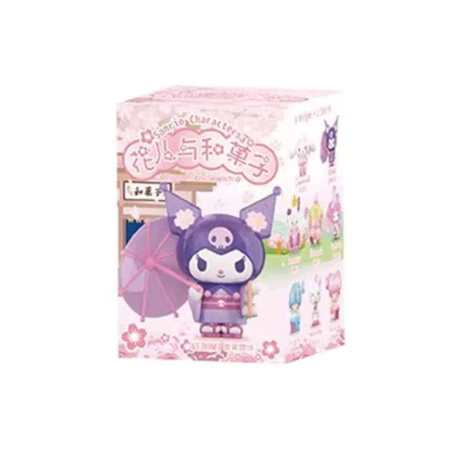 

Sanrio Characters Flowers and Fruits Blind Box Collection Cute Kuromi Cinnamoroll Hello Kitty Melody Pocahcco Figure Toys