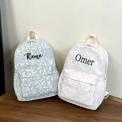 Personalized New Printed Backpack For Women, Middle And High School Students, Backpack, Large  Capacity Backpack, Leisure Travel