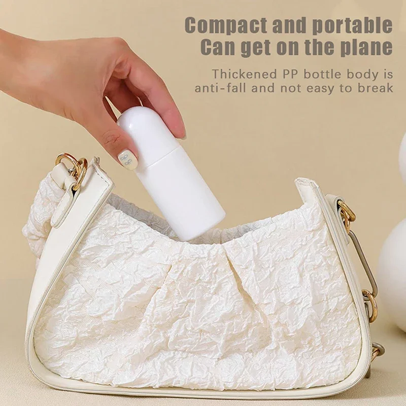 50/100ML White Plastic Roller Ball Essential Oil Sub-bottling Mist Container Travel Refillable Bottle DIY Deodorant Accessories