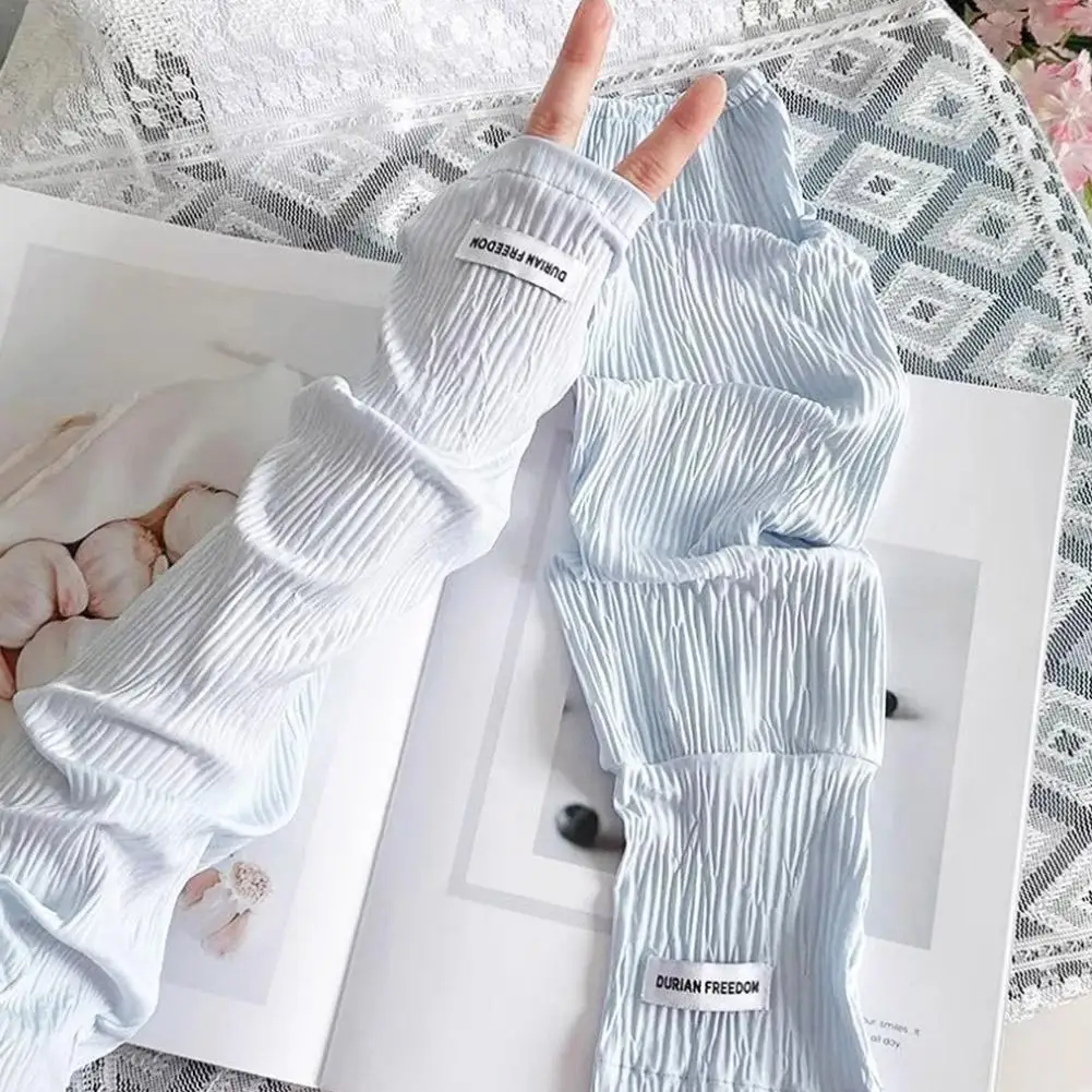 Sommer Eis Seide Ärmel Damen Lose Ärmel Fahren Eis Ärmel Fingerlose Handschuhe Ärmel Damen Hand Ärmel