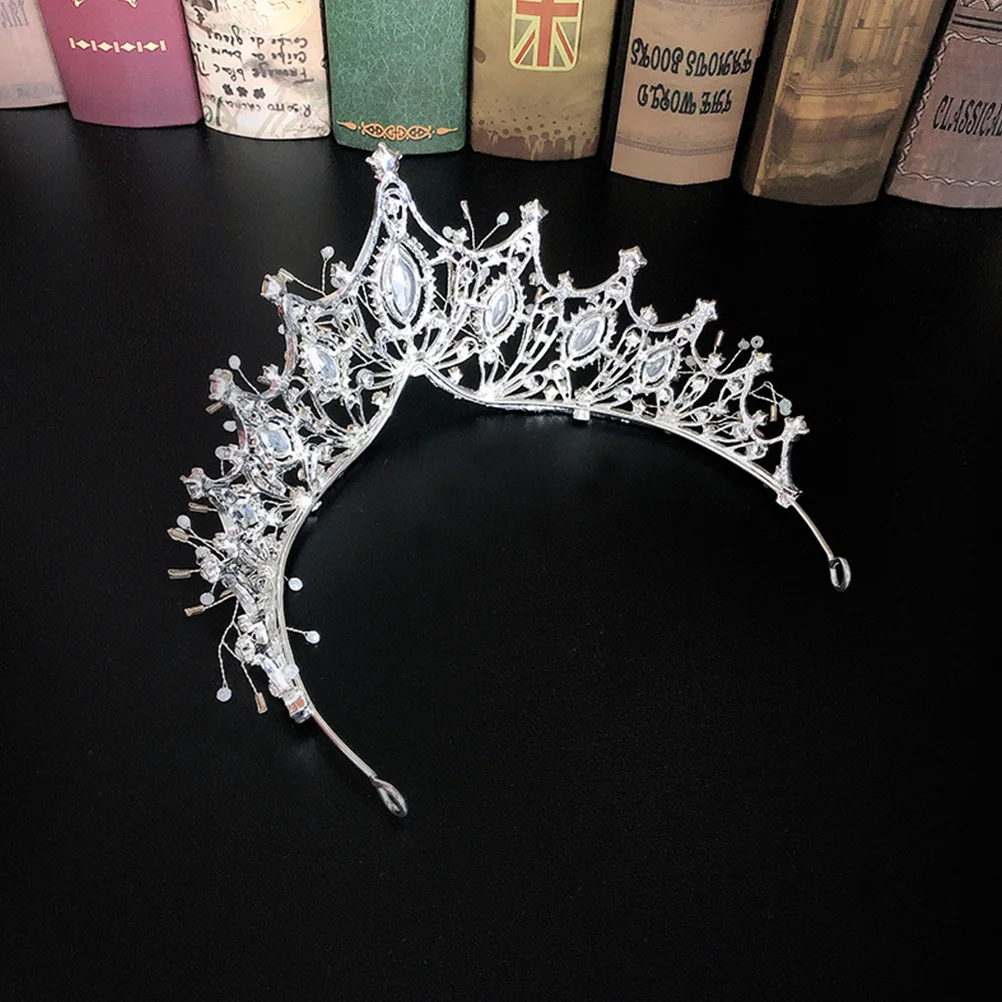 

1 Piece Wedding Crown for Bride Shining Alloy Crystal Rhinestone Crown Lightweight Elegant Bridal Headpiece Perfect for Bride