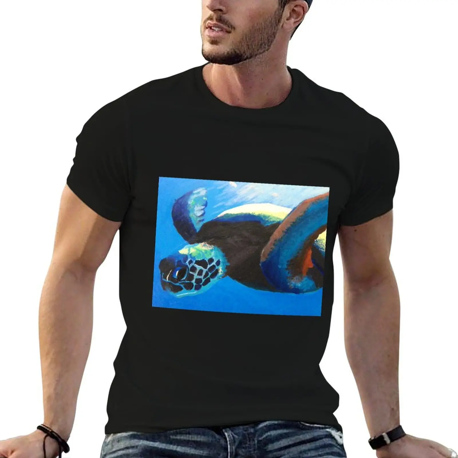 shirt Turtle t t T-Shirt man shirts man for cotton Sea graphic
