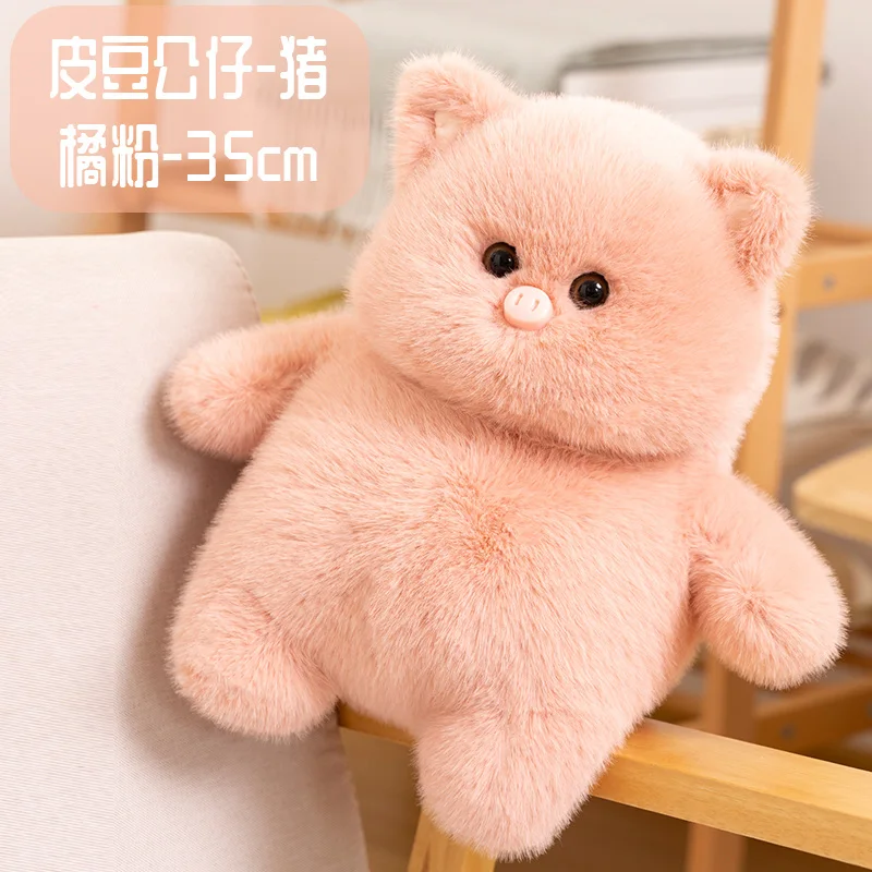 Ins Reallife Simulation Gras KrasnoBear Peluches, Beurre Doux, Animal en Peluche Mignon, Wlby Pet, Chambre de Cochon, Déco Jouets pour Enfants, Cadeau de Noël