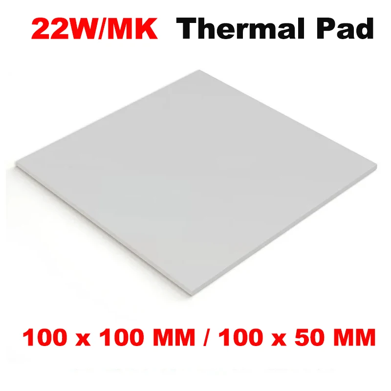

22 Вт/мК 0,5 мм 1,0 мм 2,0 мм термопроводность термопрокладка для процессора SSD M2 PS4
