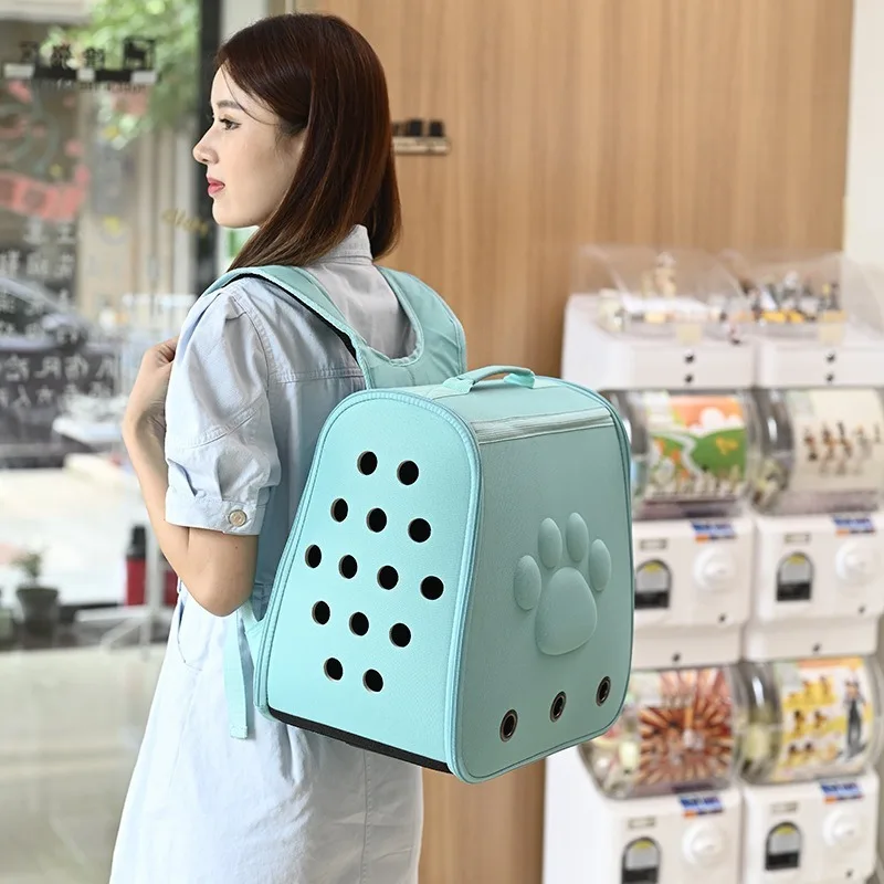 

Large Capacity Cat Bag Outdoor Use Portable Backpack Breathable Pet Bag For Cats And Dogs Travel Backpack
